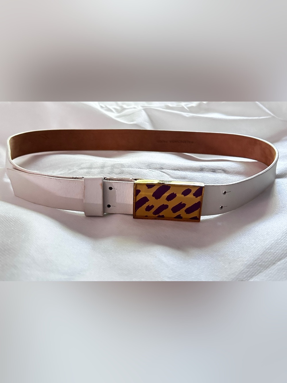 Balenciaga vintage leather belt with buckle ,